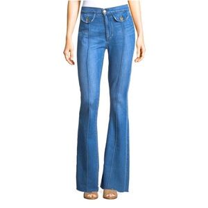 Acynetic Roxy High-Rise‎ Flared-Leg Jeans A6